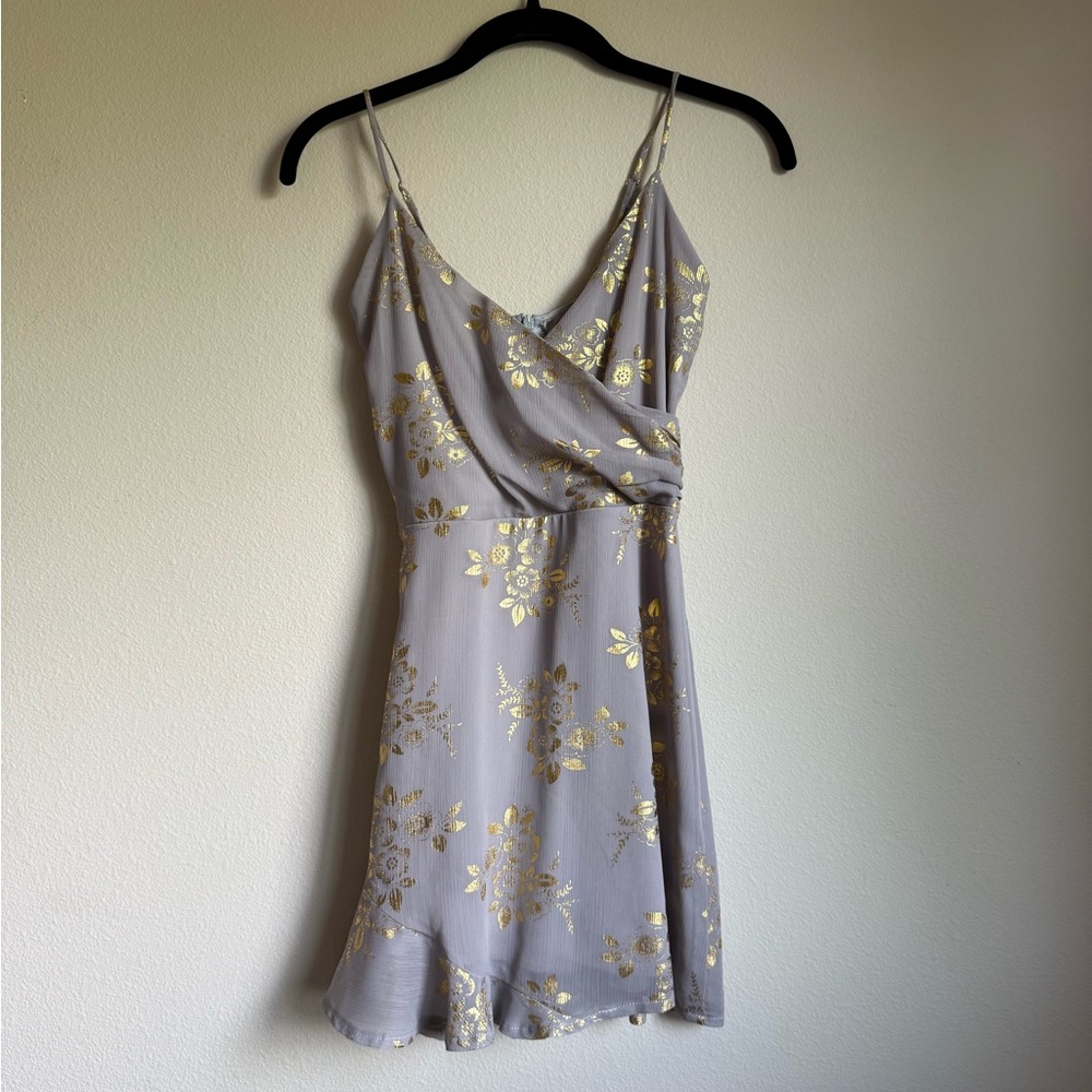 Lucy in the Sky Purple Mini Sundress Spaghetti Strap
